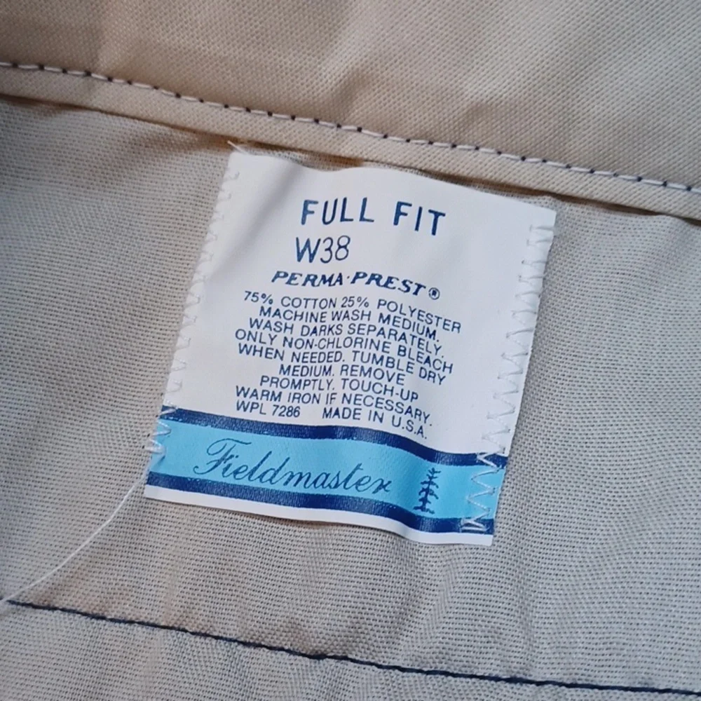Corduroy pants field master size 38x35 vintage with tags Navy blue